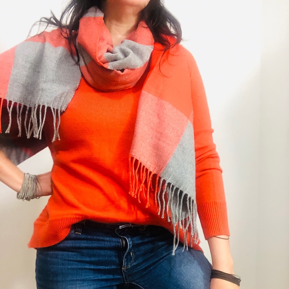 DVF Orange cashmere Sweater - Picture 6 of 8